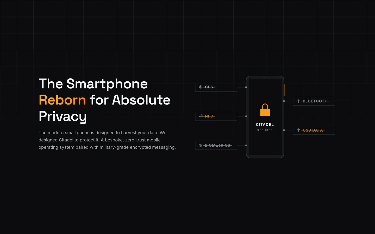 Citadel Phone website preview