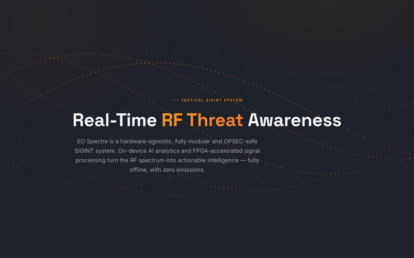 EO Spectre website preview