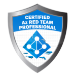 Icon representing the EO Security Certified AZ Red Team Professional certification, highlighting expertise in advanced red teaming strategies and penetration testing.